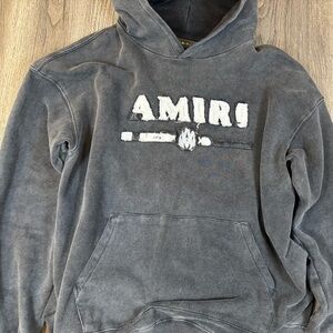 AMIRI Charcoal Hoodie for Men